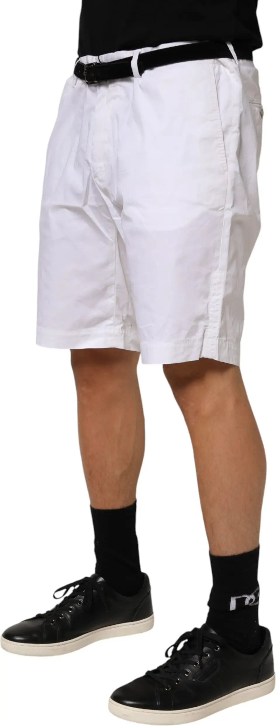 Oq paxta strechli Bermuda shimlar Dolce & Gabbana