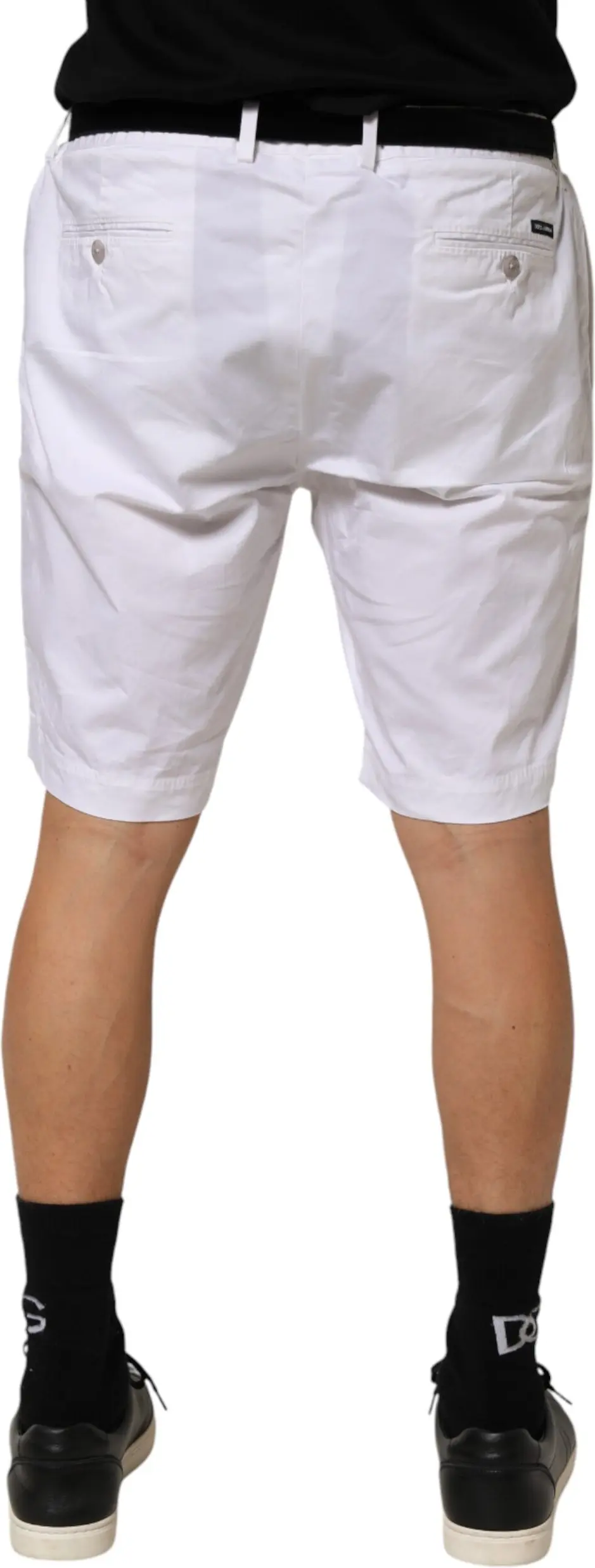 Oq paxta strechli Bermuda shimlar Dolce & Gabbana