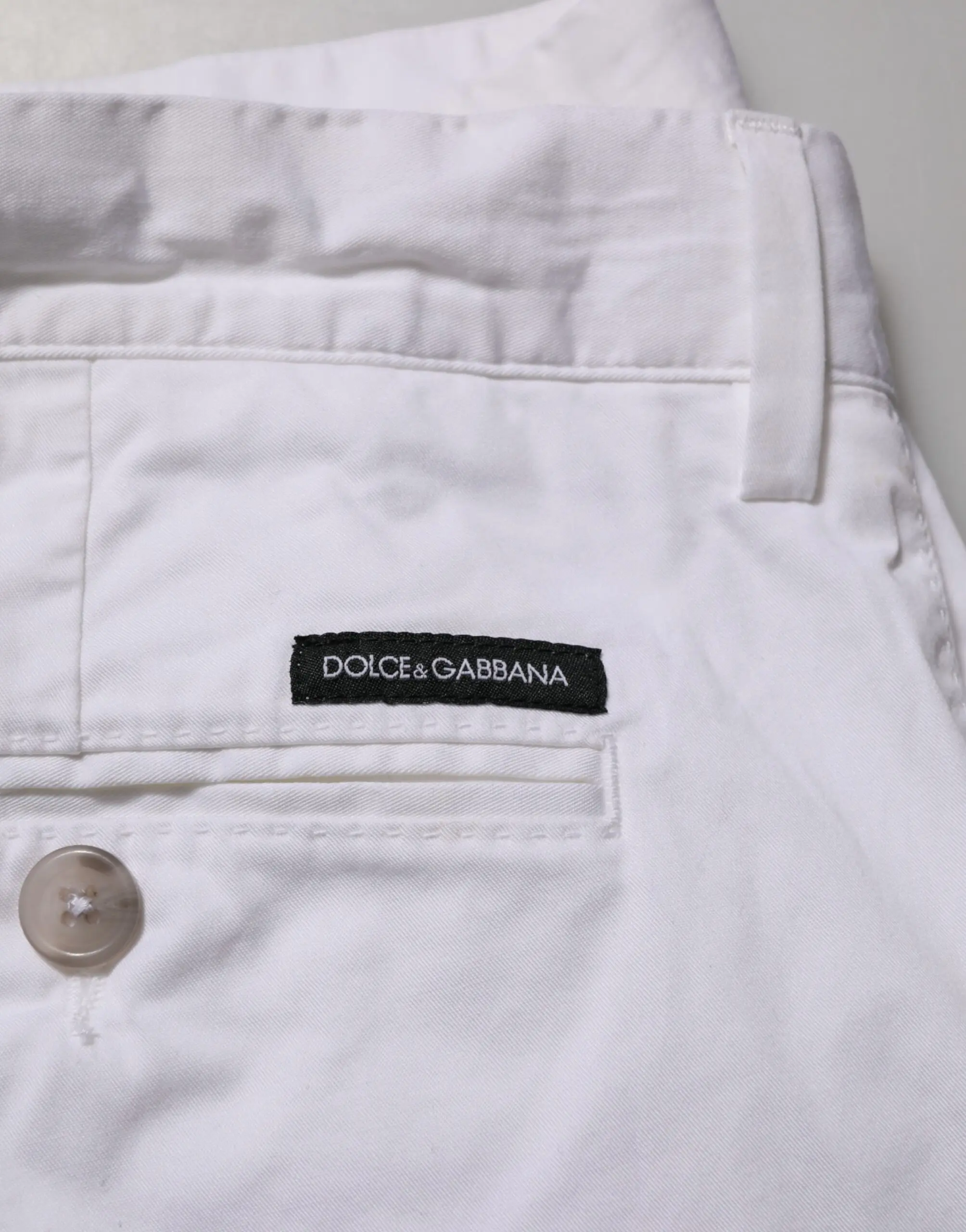 Oq paxta strechli Bermuda shimlar Dolce & Gabbana