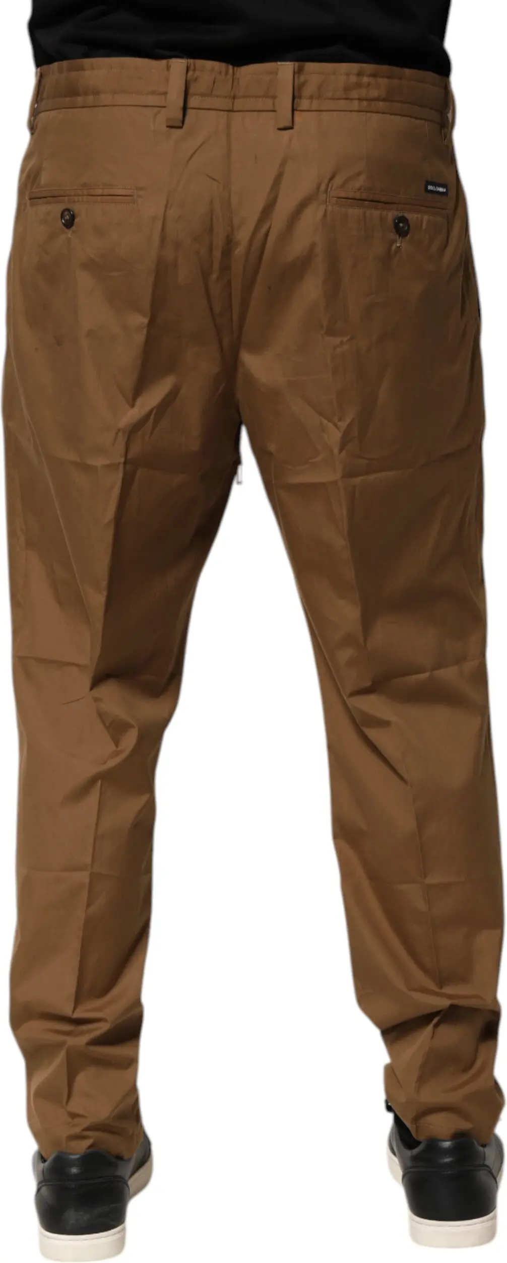 Joggler shimollari Dolce & Gabbana Jigarrang Paxta Chino