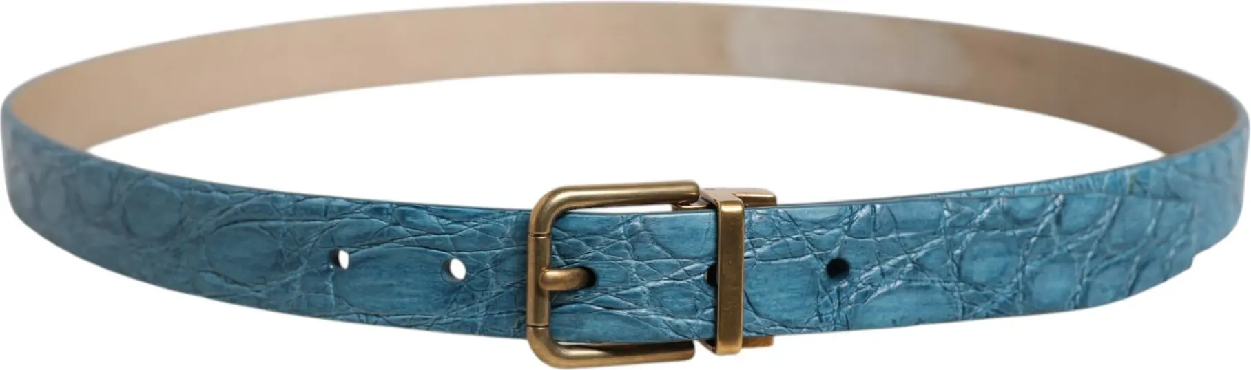 Blue Leather Waist Belt Dolce & Gabbana