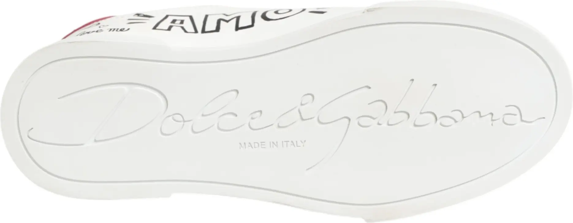 White Leather Sneakers Shoes Dolce & Gabbana