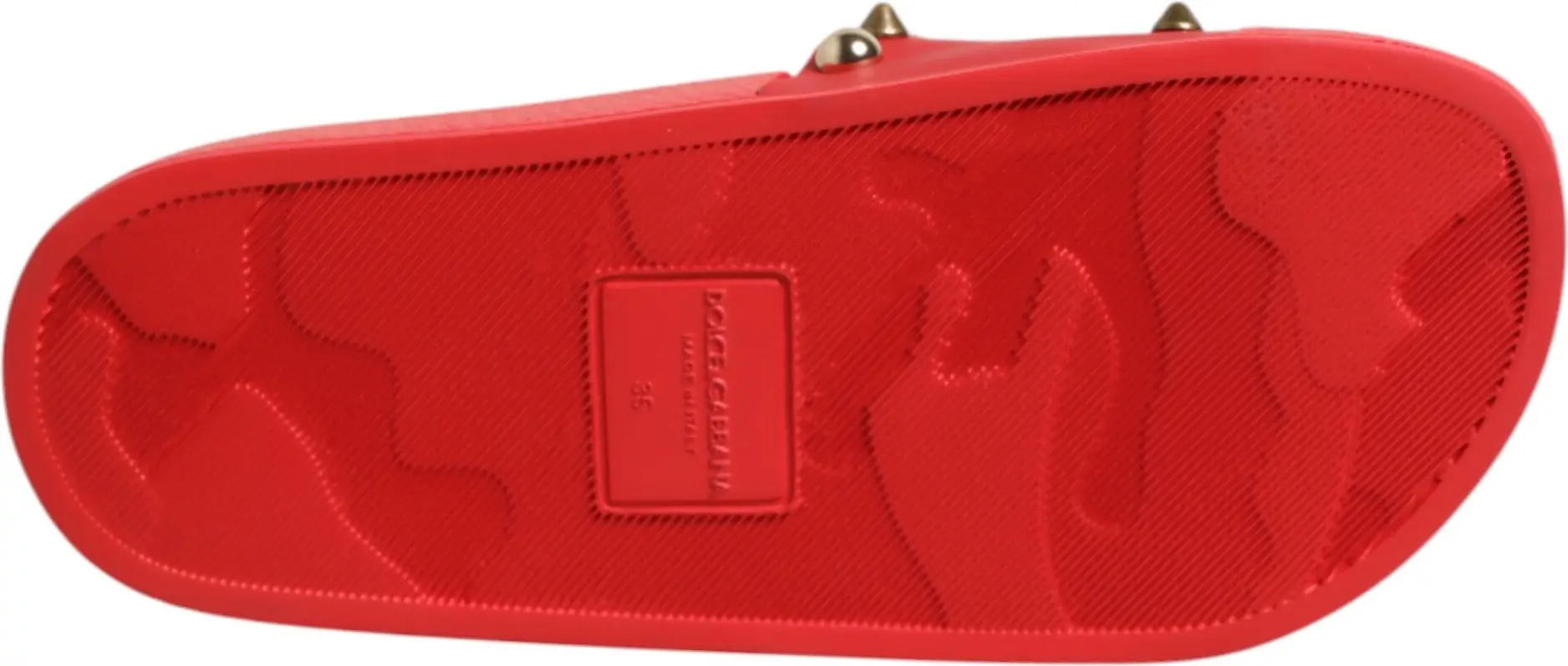Dolce & Gabbana "Sacred Heart" Red Slippers