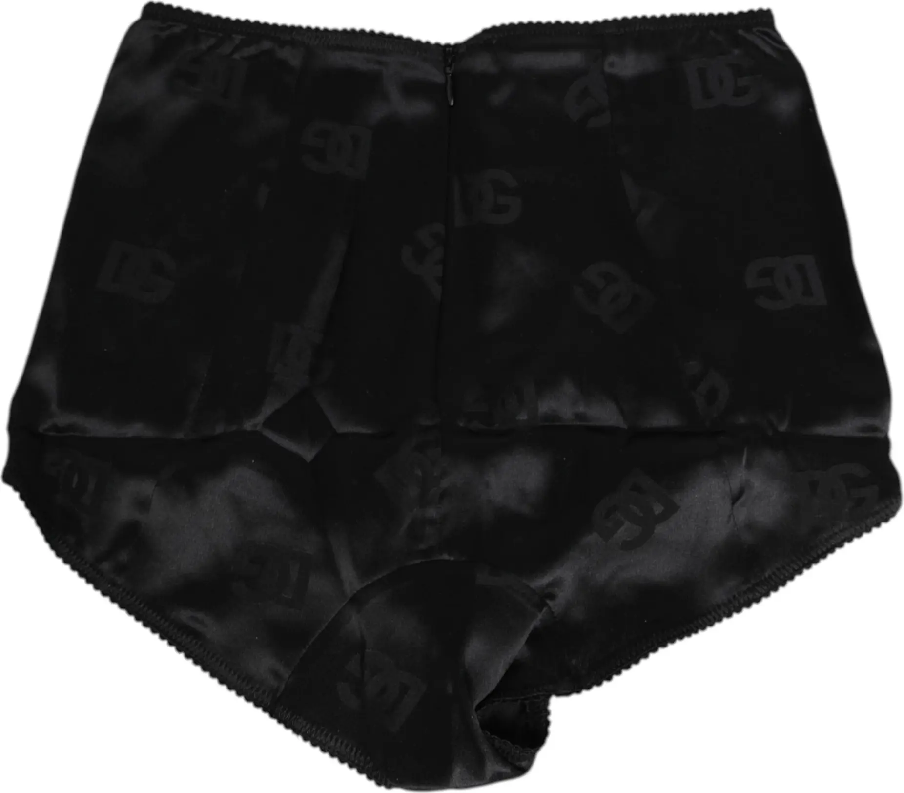 Пояс-корсет черный шелковый с высокой талией Dolce & Gabbana
