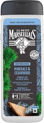 Гель для душа Le Petit Marseillais Минералы и Кедр