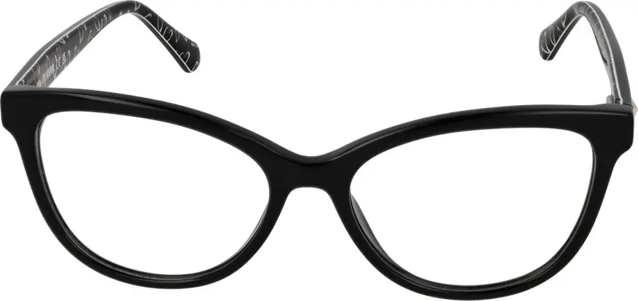 Black Acetate Glasses Frames LOVE MOSCHINO