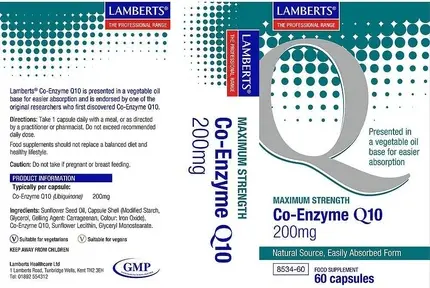 Lamberts Koenzim Q10 kapsulalari 200 mg