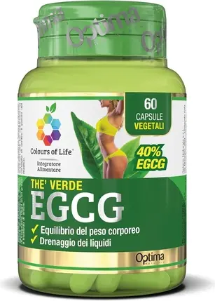 Supplement Colours Of Life Green Tea EGCG Supplement for Balance