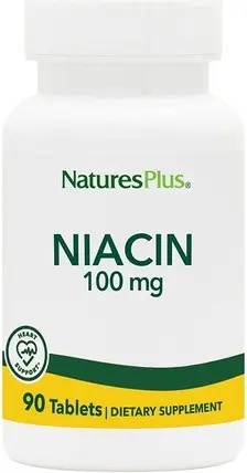 Tablets Nature's Plus Niacin 100mg High Potency Vitamin B3