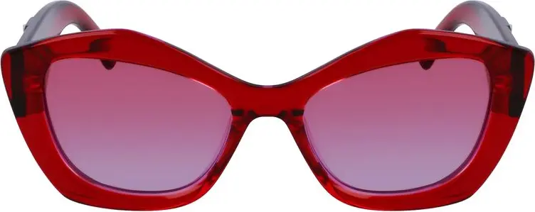 Красные солнцезащитные очки из ацетата Karl Lagerfeld