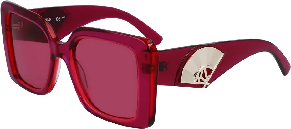 Red Acetate Sunglasses Karl Lagerfeld