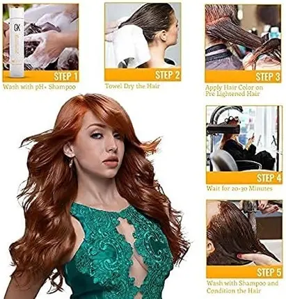 Hair Color Cream GK Hair Intensive Naturals 7.0 Blonde