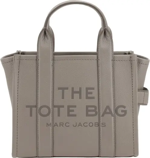 Серая сумка-тоут из телячьей кожи Bos Taurus от The Marc Jacobs