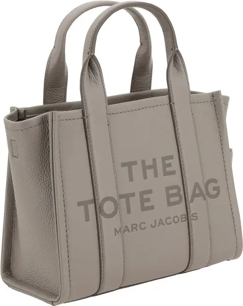 Серая сумка-тоут из телячьей кожи Bos Taurus от The Marc Jacobs