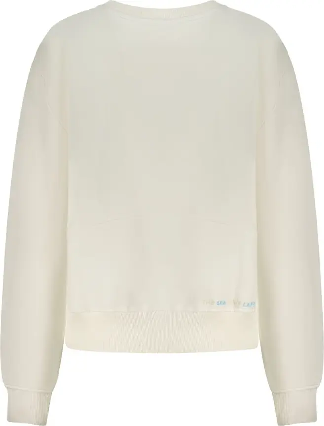 Bianco Cotton Women Sweatshirt