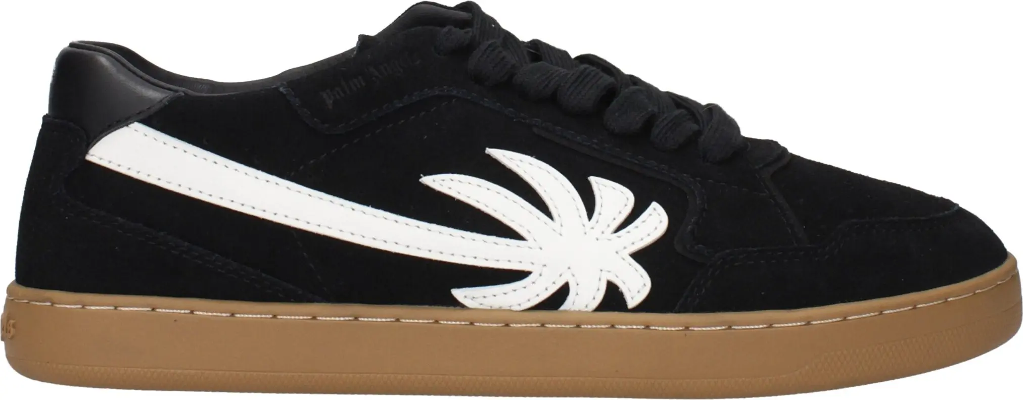 Palm Angels qora teri pastki krossovkasi