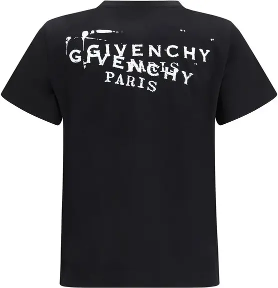 Black Cotton T-Shirt Givenchy