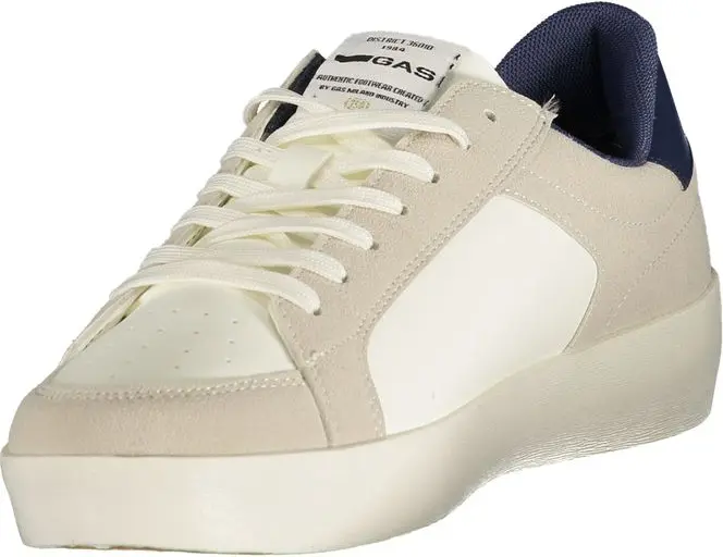 White Polyester Sneaker Gas