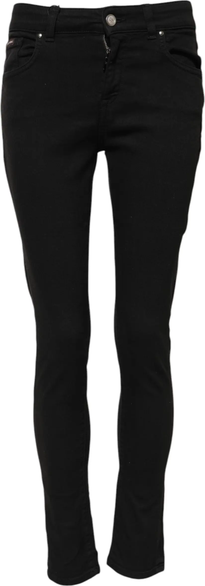 Черные хлопковые джинсы Dolce & Gabbana Skinny