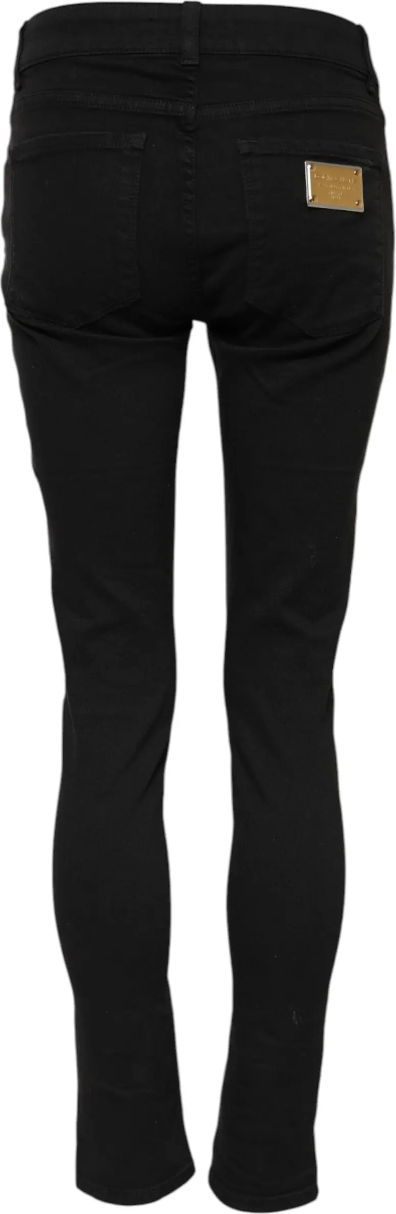 Черные хлопковые джинсы Dolce & Gabbana Skinny