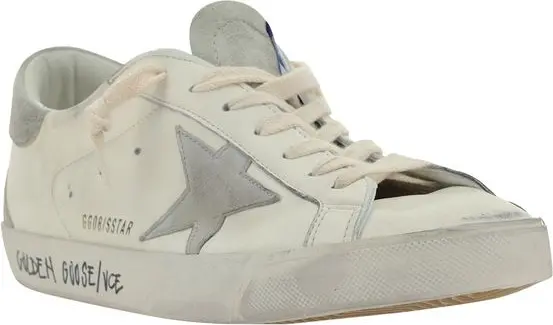Кроссовки Golden Goose Белая Телячья Кожа Bos Taurus Низкие Кроссовки