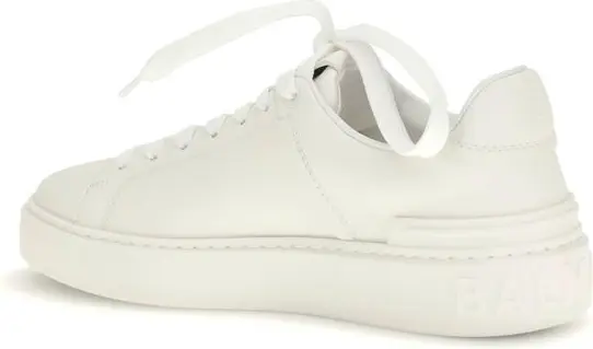 Balmain Oq Qarag'ay Charmasi sport poyabzali