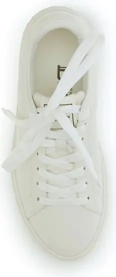 Balmain Oq Qarag'ay Charmasi sport poyabzali