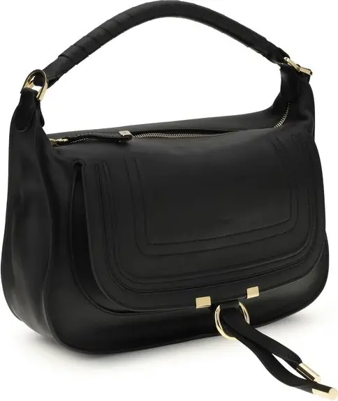Chloé Black Calf Leather Bos Taurus Shoulder Bag