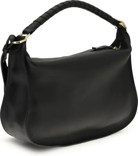 Chloé Black Calf Leather Bos Taurus Shoulder Bag