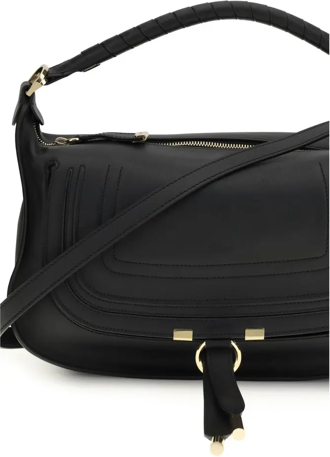 Chloé Black Calf Leather Bos Taurus Shoulder Bag