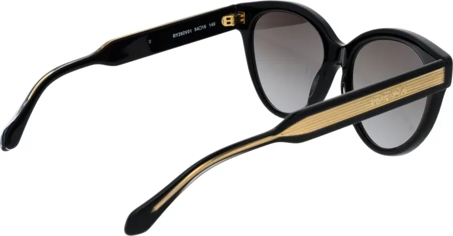 Black Plastic Sunglasses by Replay