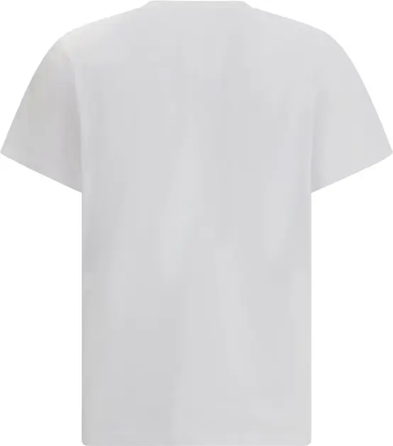 White Cotton T-Shirt GANNI