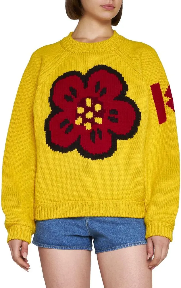 Bicolor Cotton Sweatshirt Kenzo