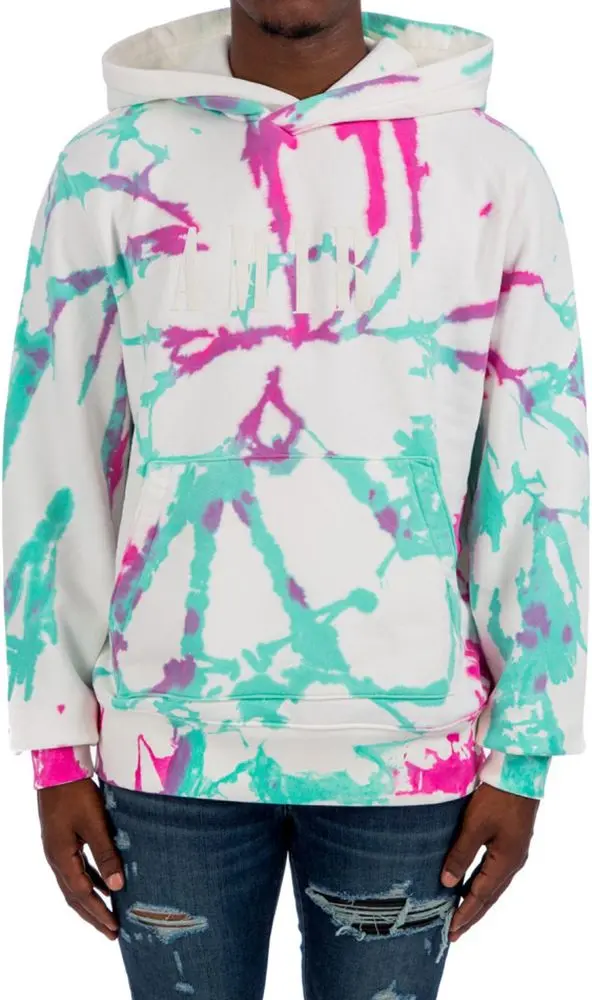 Белая хлопковая толстовка Amiri