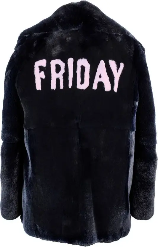 Alberta Ferretti Moviy Rabbit Fur Coat