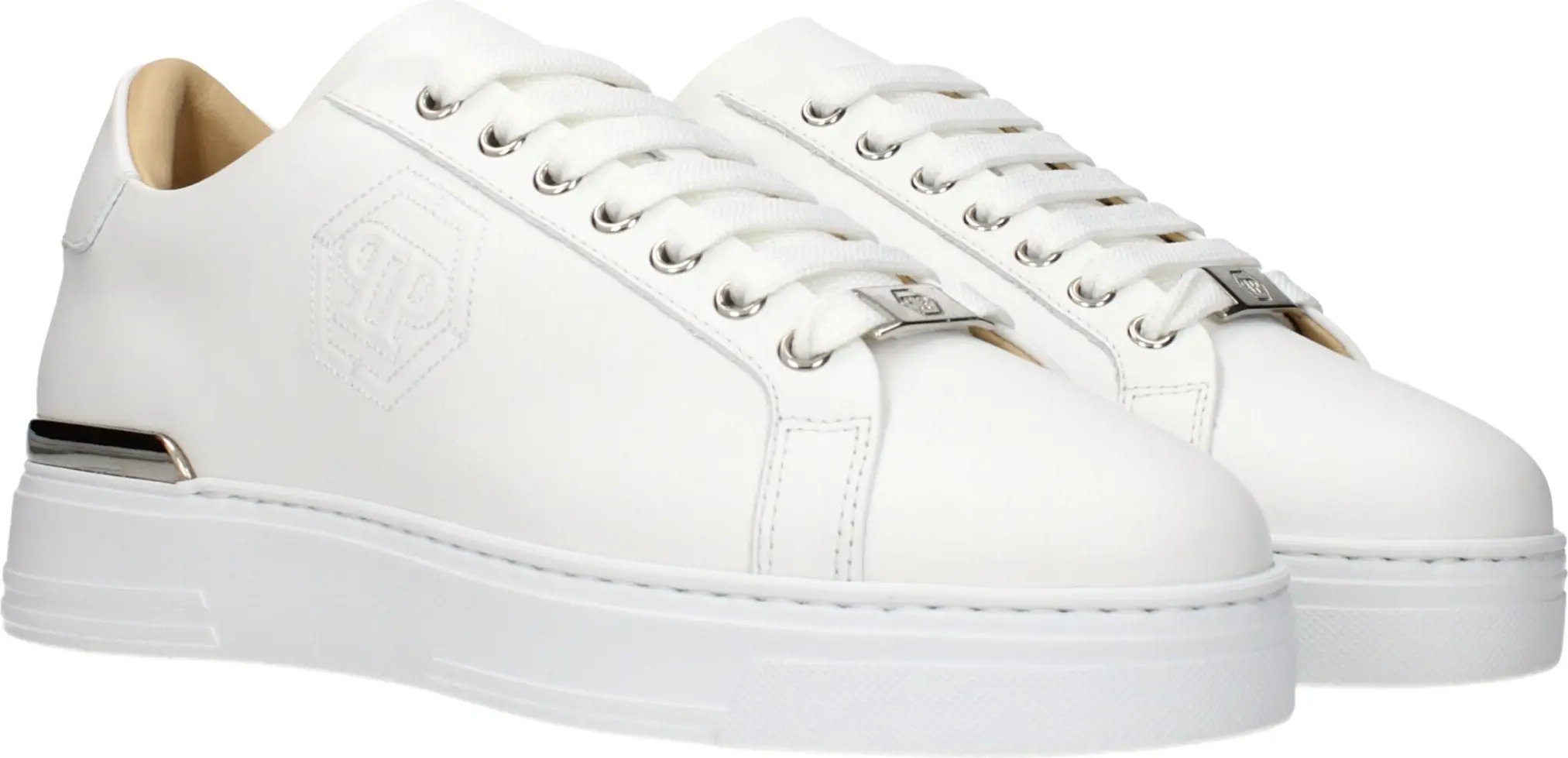Oq teri pastki krossovkalari Philipp Plein
