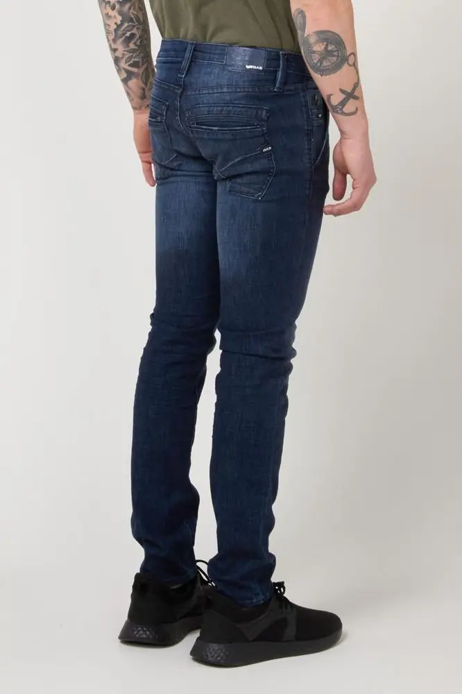Синие джинсы Gas Slim Fit из хлопка