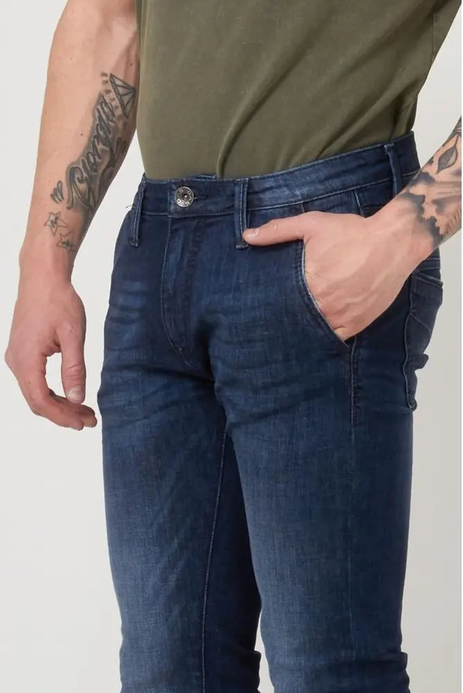 Синие джинсы Gas Slim Fit из хлопка