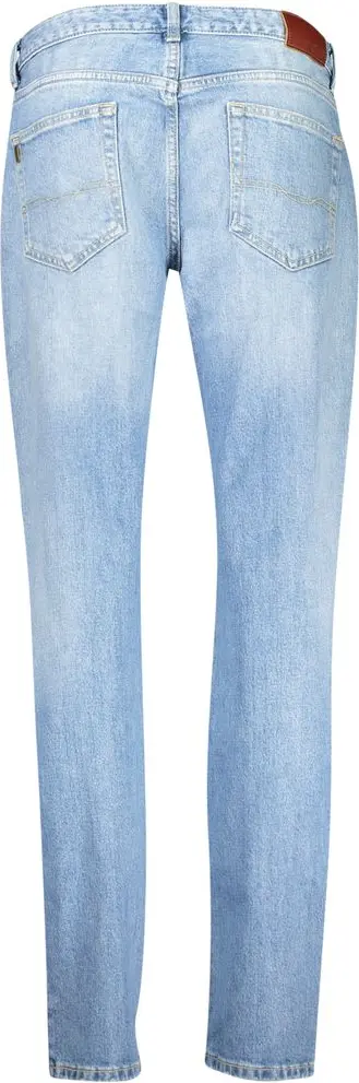 Синие хлопковые зауженные джинсы Pepe Jeans
