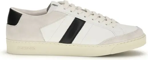 Кроссовки белые из кожи теленка Bos Taurus, модель Low Top