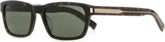 Коричневые солнцезащитные очки Saint Laurent из ацетата