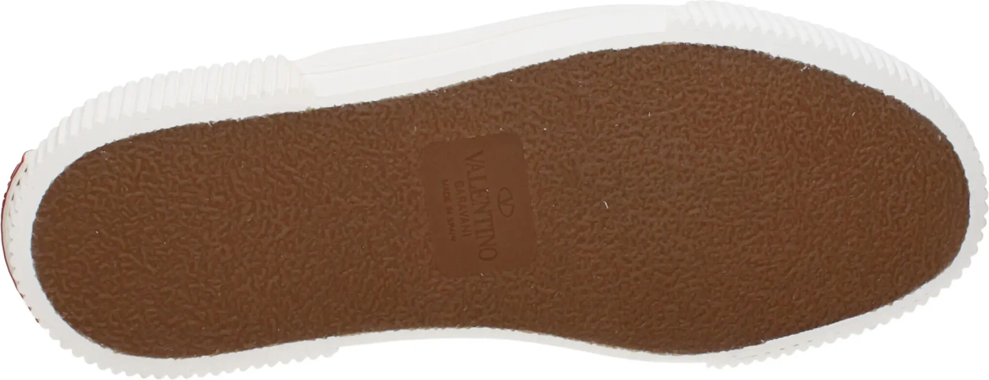 Brown Fabric Slip-On Loafers Valentino Garavani