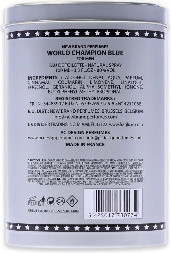 Туалетная вода New Brand World Champion Blue
