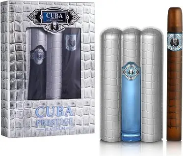 Cuba Prestige Platinum Eau De Toilette Gift Set