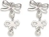 Silver Brass Earrings