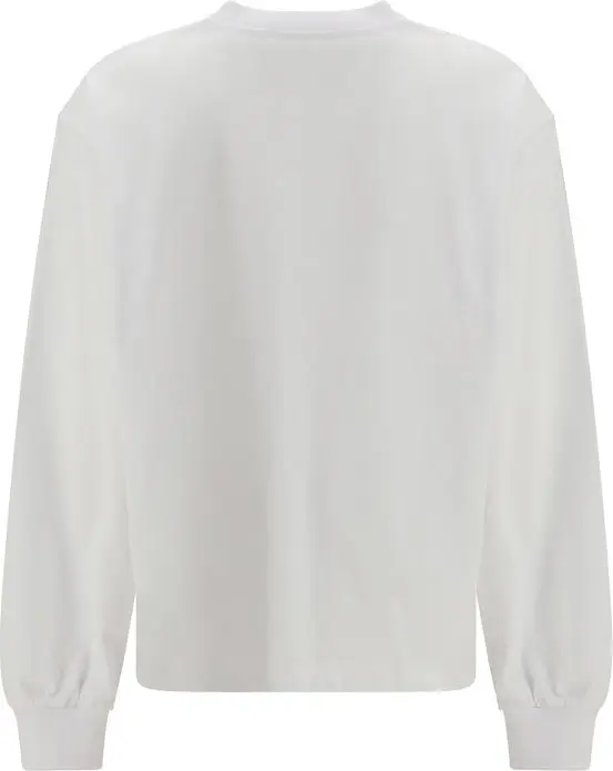 T-shirt GANNI White Cotton Long Sleeve