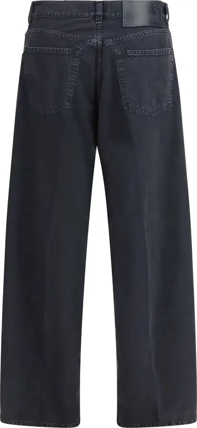 Black Cotton Straight-Leg Jeans HAIKURE