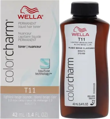 Permanent Liquid Hair Colorant Wella T11 Lightest Beige Blonde