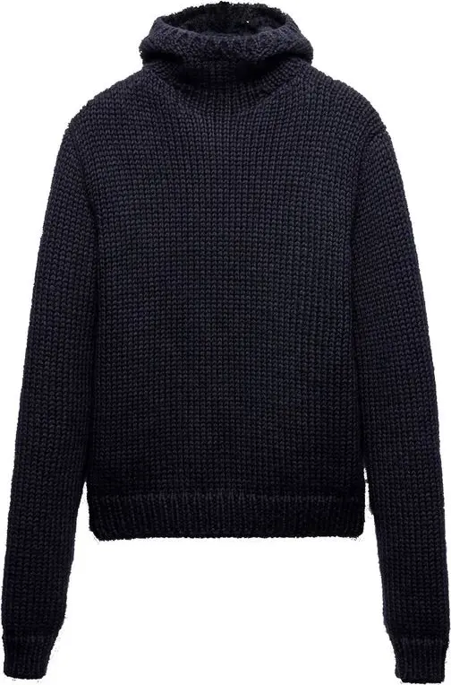 Blue Wool Turtleneck Prada