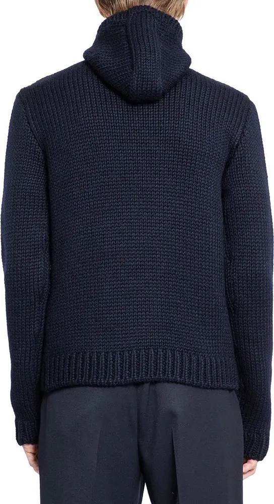 Prada ko'k rangli jun turtleneck